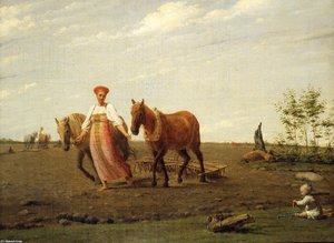 In The Fields. Spring — Alexei Venetsianov