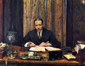 Lucien Rosengart at His Desk