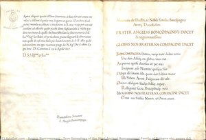 True Genealogy of the Most Ancient Boncompagni Family of Bologna etc: pages 4-5
