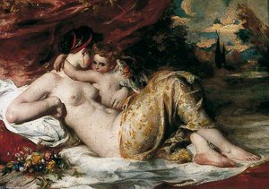 Venus And Cupid - — William Etty