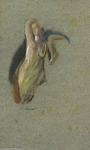 Study Of A Woman With Her Right Arm Raised — Konstantin Andreevic Somov