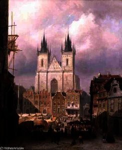The Old Market Place at Prague