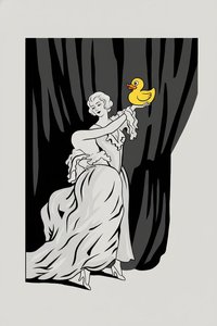 Monochrome Elegance And The Radiant Echo Of A Golden Playful Muse — Louis Cartier