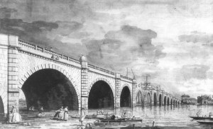 London: Westminster Bridge Under Repair — Canaletto, Topographical Art