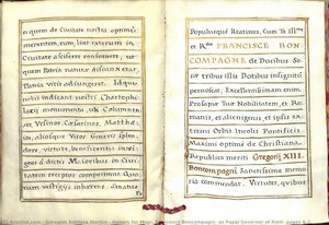 Honors for Msgr. Francesco Boncompagni, as Papal Governor of Rieti: pages 6-7