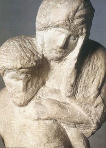 Pietà Rondanini (detail) — Michelangelo Buonarroti, High Renaissance