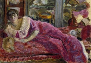 Misia En Un Diván — Pierre Bonnard, Art Nouveau