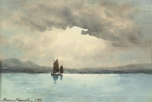 A Sailing Boat On A Lake — William Percy French