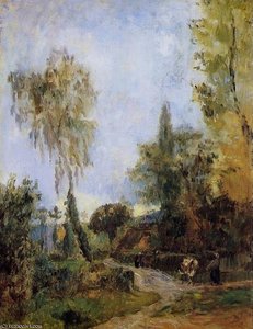 Un Chemin A Hondouville — Albert-charles Lebourg