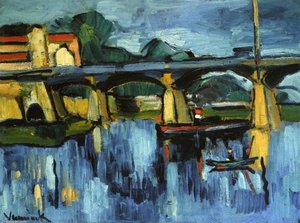 The Bridge At Chatou — Maurice De Vlaminck