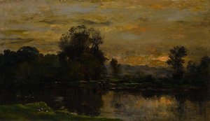 Landscape With Ducks — Charles-françois Daubigny