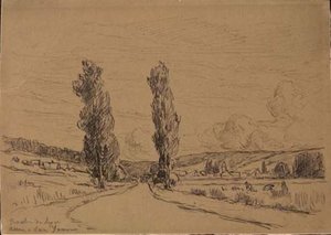The Road To Lyon Arcy At Cure - Yonne — Maximilien Luce