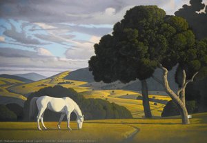 Untitled (landscape With White Horse) — David Ligare
