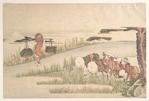 Spring In The Rice Fields — Katsushika Hokusai