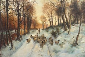 Through The Calm And Frosty Air - Joseph Farquharson — Joseph Farquharson, Romanticism