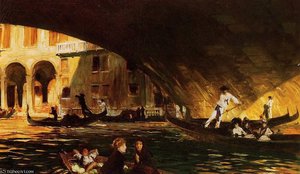 The Rialto — John Singer Sargent, Impressionism