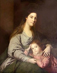 Lady Lepell Phipps (1723–1780), And Her Son, Charles ( ) (1753–1786) — Sir Joshua Reynolds