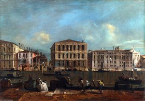 The Grand Canal With Palazzo Pesaro — Francesco Lazzaro Guardi