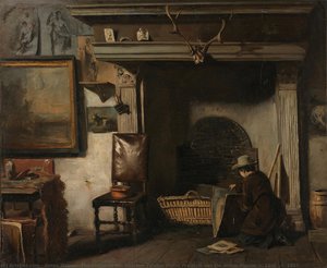 The Studio of the Haarlem Painter Pieter Frederik van Os, Anton Mauve, c. 1856 - c. 1857