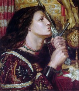 Joan Of Arc Kissing Sword Of Deliverance — Dante Gabriel Rossetti, Pre-raphaelite Revival
