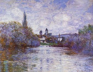 The Small Arm Of The Seine At Vetheuil — Claude Monet, Impressionism