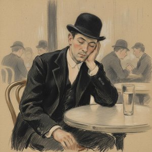 Solitude In Charcoal: The Contemplative Hour — Marc Duvallier