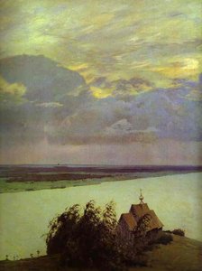 Above The Eternal Peace. Detail. — Isaak Ilyich Levitan, Realism