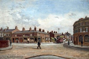 Liscard Village From Wellington Hotel, Wirral — Harold Hopps