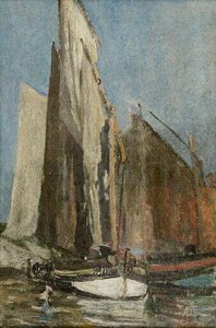 Study Of Fishing Boats — Eugène Louis Boudin