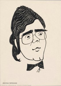Caricature of Harutiun Papazjan