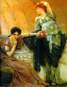 Unconscious Rivals Detail — Lourens Alma Tadema