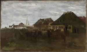 Winter In A Small Town, Sketch I — Maksymilian Dionizy Gierymski