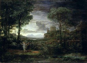 Landscape With Jacob Wrestling With The Angel, Or Night — Claude Lorrain (claude Gellée)