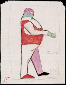Costume Design For The Opera ''victory Over The Sun'' — Kazimir Malevich