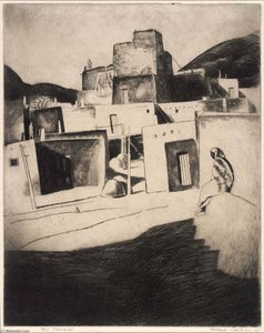 Taos Pyramids — Howard Cook