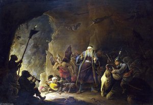 Rich Man Being Led To Hell — David Teniers The Younger