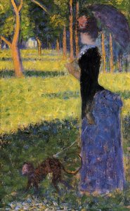 Frau Mit Einem Affen — Georges Pierre Seurat