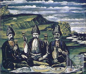 Razzle-dazzle Of Three Princes — Niko Pirosmani