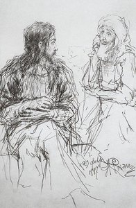 Christ And Nicodemus — Ilya Yefimovich Repin