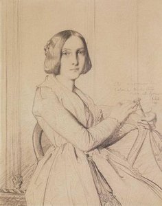 Portrait Of Zoë De La Ruë — Théodore Chassériau