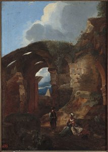 Vagabonds Resting In The Ruins Of The Colosseum — Michelangelo Cerquozzi