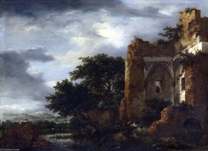 Ruins In A Dune Landscape — Jacob Isaackszoon Van Ruisdael