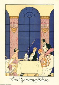La Gourmandise (gluttony) — Georges Barbier