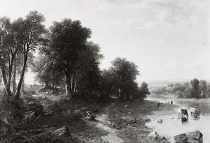 Strawberrying, (painting) — Asher Brown Durand