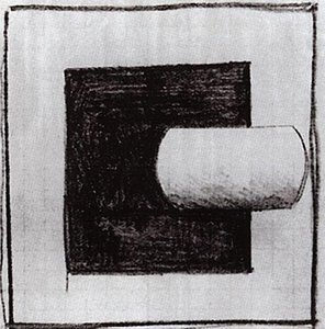 Cuadrado Negro Y Tubo Blanco — Kazimir Malevich, Suprematism