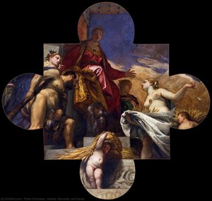 Venecia, Hércules Y Ceres — Paolo Veronese, Manierismo Barroco