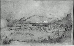 Starrucca Vale With Train Crossing Viaduct — Jasper Francis Cropsey