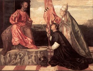 Pope Alexander Iv Presenting Jacopo Pesaro To St Peter — Titian, Baroque