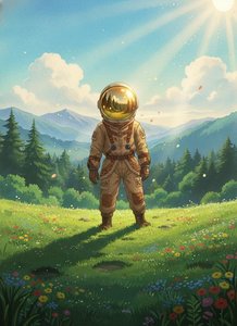 The Gilded Observer: Echoes of a Verdant Arrival
