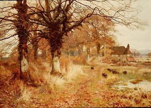 A Scene At Brockham — Edward Wilkins Waite